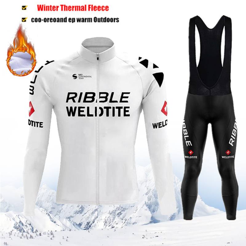 Cycling Bib Shorts - Зимний термофлисовый велоджерси для мужчин, одежда