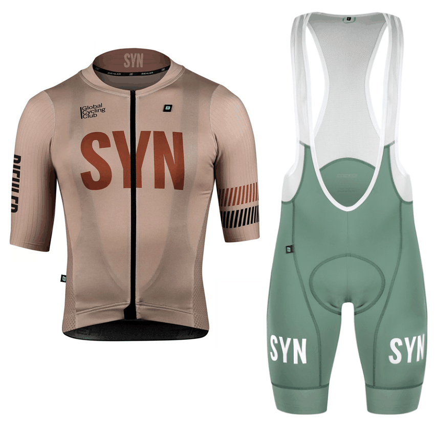 Cycling Gear Brands - Синхронная коричневая одежда для велоспорта, Мужская