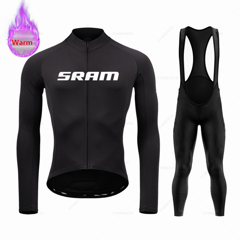Cycling Gear Brands - Зимний теплый флисовый комплект Sram с